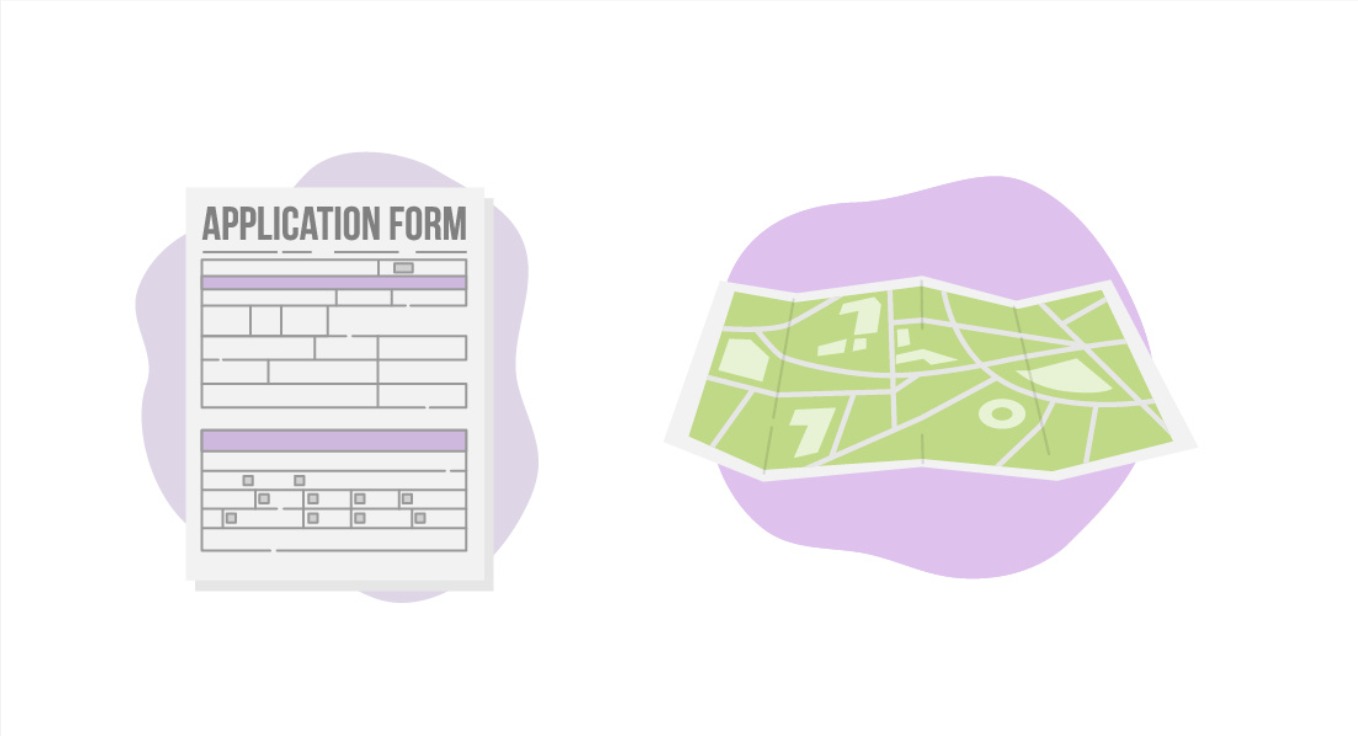 Graphic of application forms