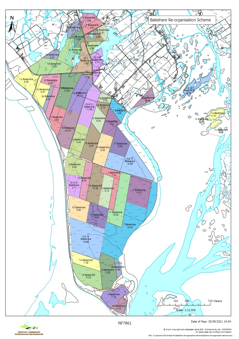 Baleshare Reorganisation Map | Crofting Commission
